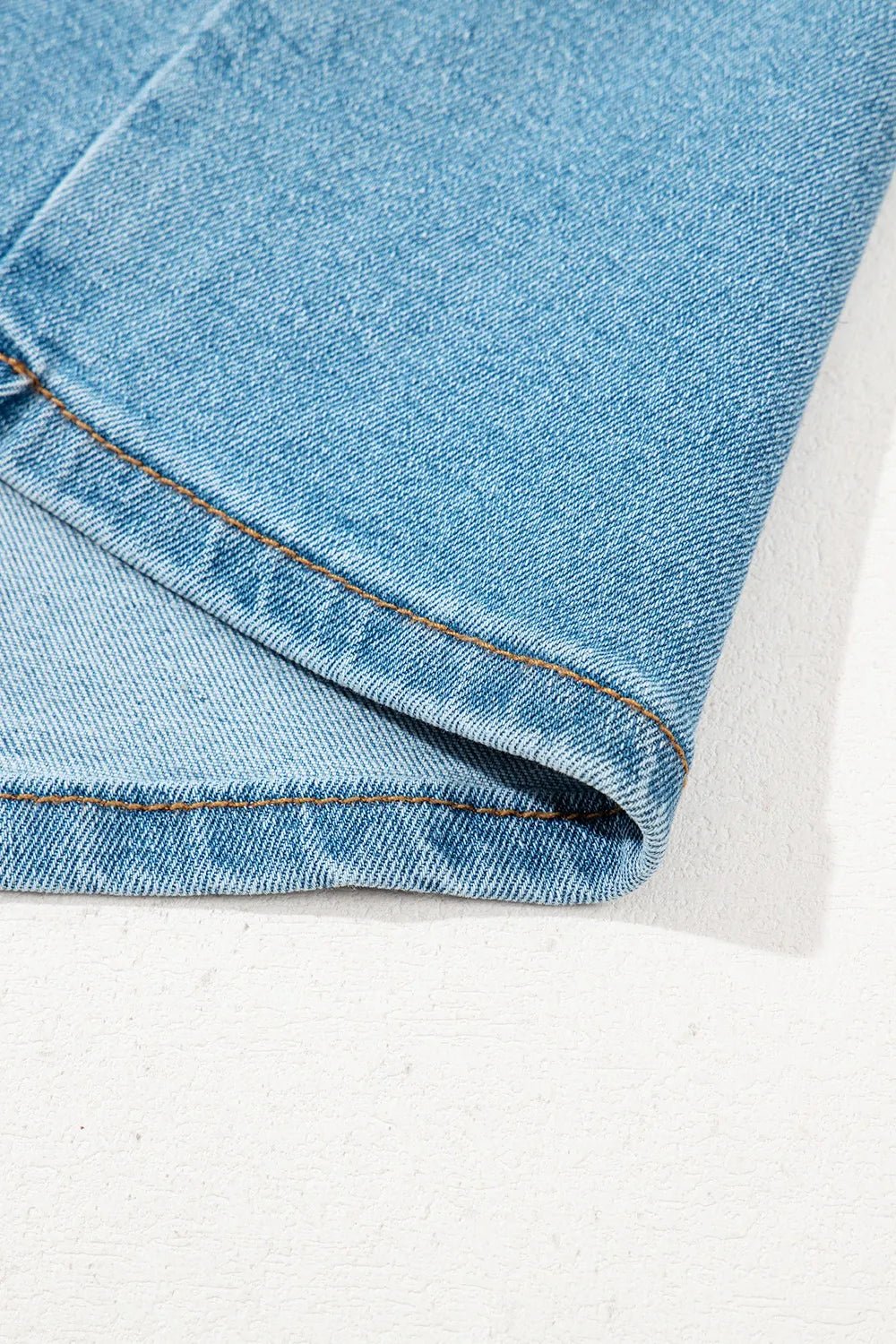 Acid Wash Bowknot Details High Waist Denim Skirt – Medium for Shopify Collective (7 view)
