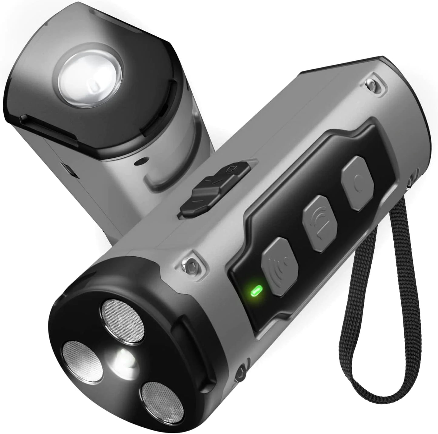 Anti Bark Torch – Ultrasonic Dog Bark Deterrent with LED – XP30 Gray Pet by SbrTnHomes