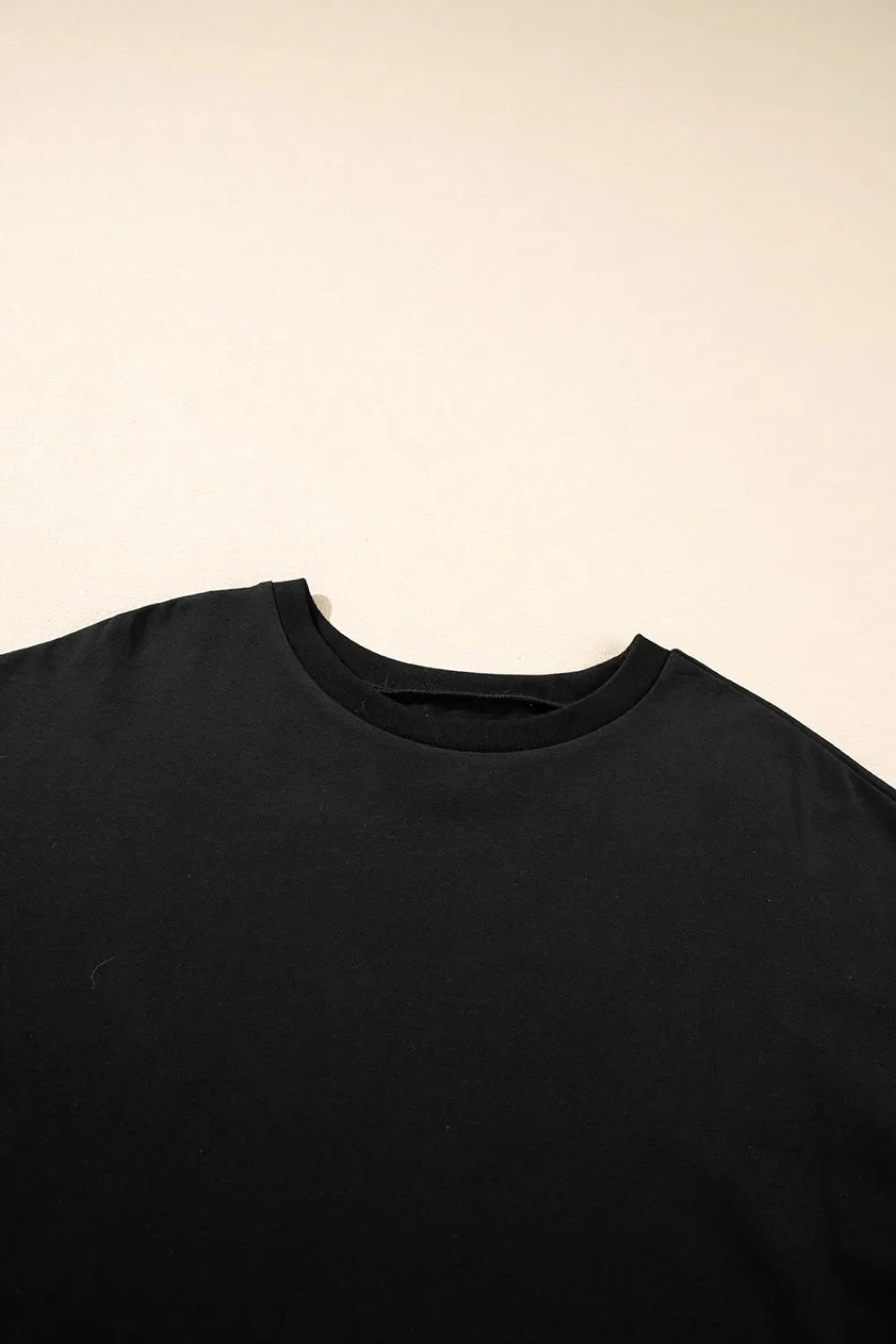 Loose Half Sleeve Hi Low Hem T Shirt – Black for Best Sellers (22 view)