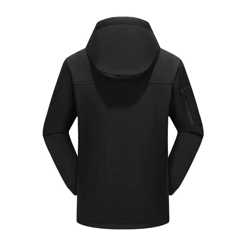 10 - Zone Softshell Heated Jacket Waterproof Winter Coat|LITEGUEST™ – Black Jacket for Apparel (13 view)