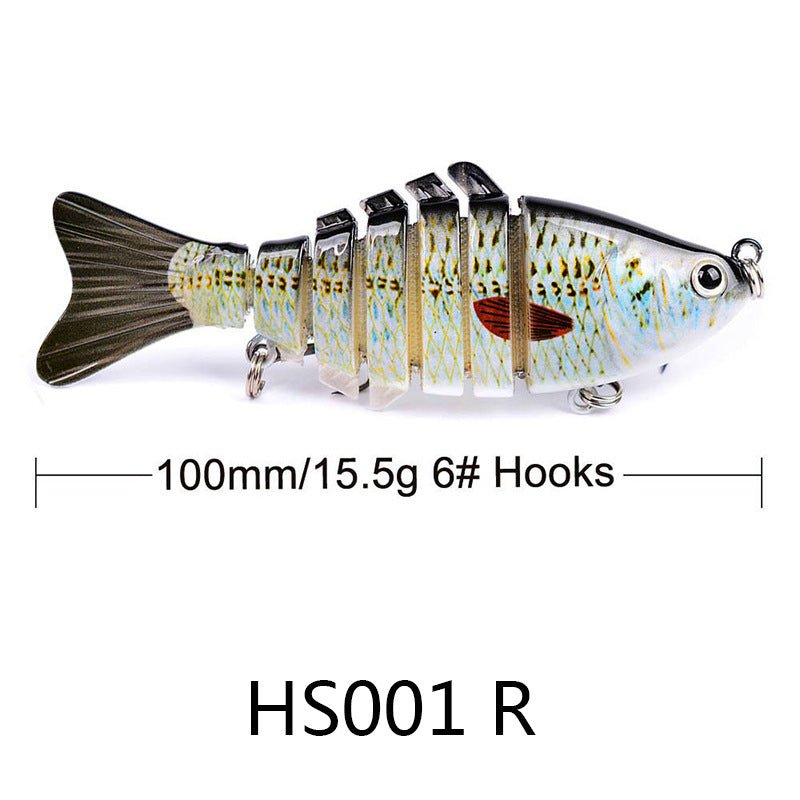10cm Multi - Jointed Swimbait, 7 - Section 15.5g Hard Bait (Dives 1.5–3m) – R Fishing Gear for 10cm (16 view)