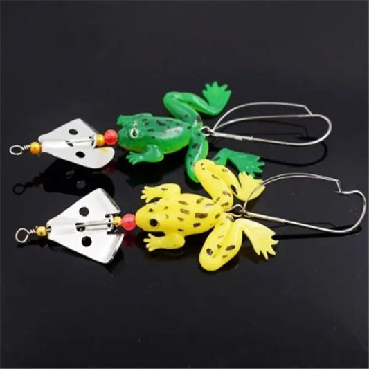 Revolving Sequin Frog Bait – Anti Snag Biomimetic Topwater – Fishing Gear by SbrTnHomes