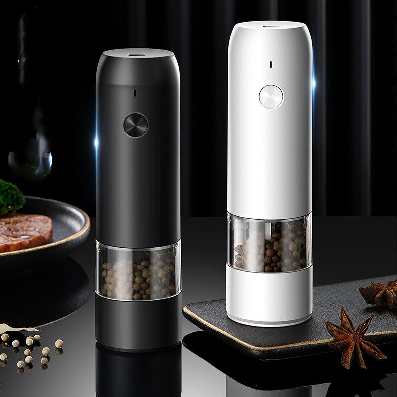 Rechargeable Electric Salt & Pepper Grinder Set – One Handed – Kitchen tool by SbrTnHomes