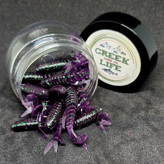 Jar of 2" Inch Micro Swimbait "Tennessee Creek Shark" - RM Outpost