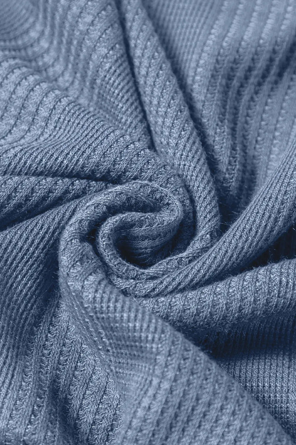 Color Ribbed Ruffle Tank Top and Pants Set – Dusty Blue for Shopify Collective (12 view)