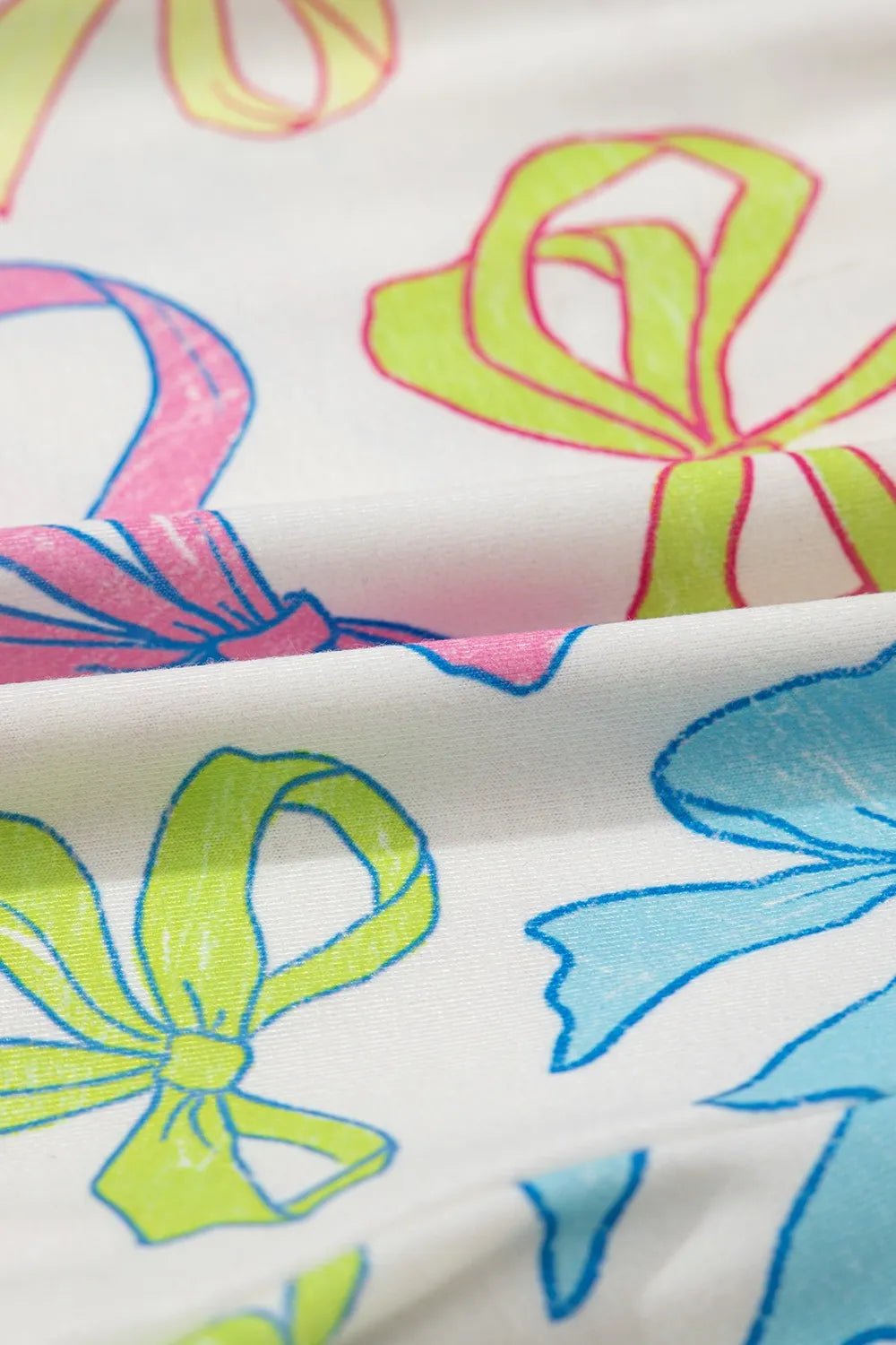 Cheerful Bow Print Elastic Pull On Casual Shorts – Floral by Simply Love