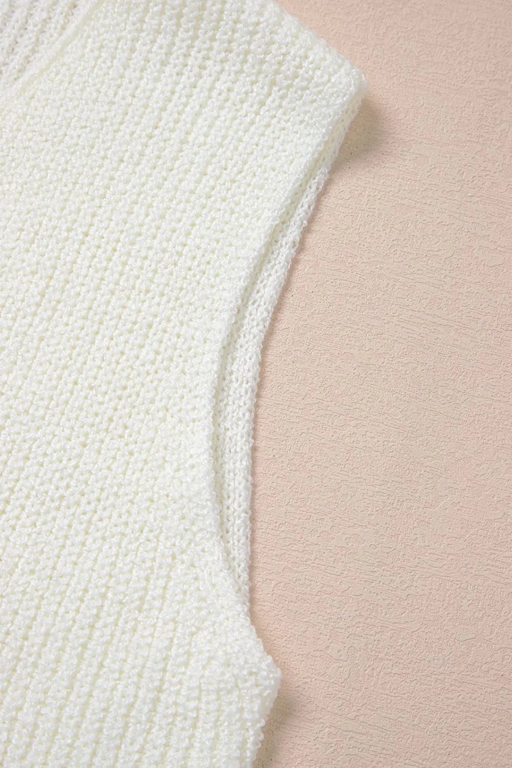 Double Tie V Neck Sweater Vest – Beige for Shopify Collective (22 view)