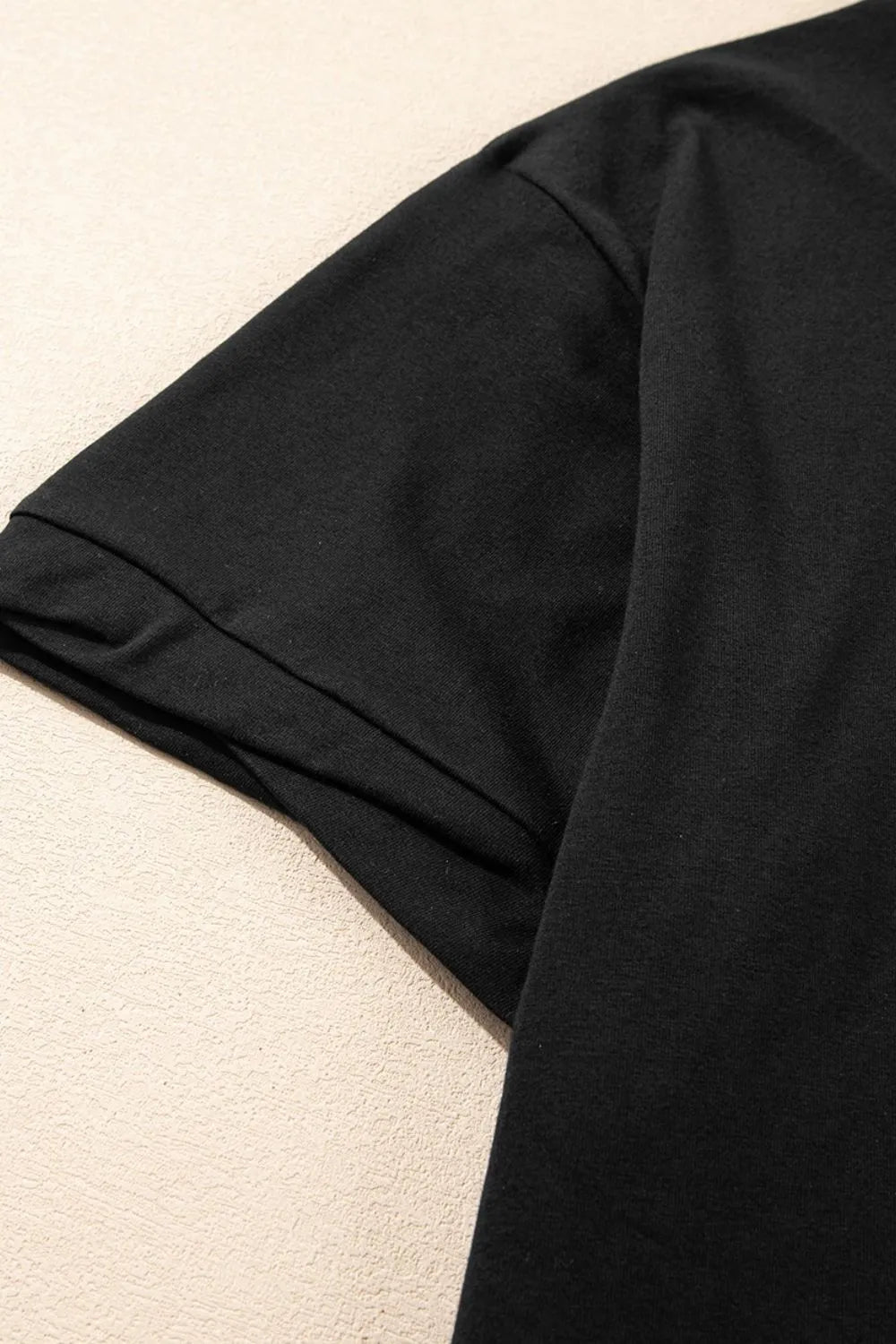 Loose Half Sleeve Hi Low Hem T Shirt – Black for Best Sellers (25 view)