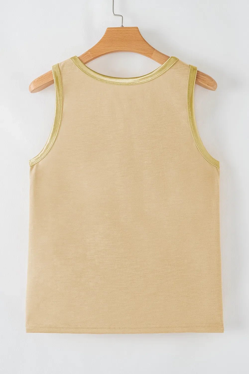 Round Neck Wide Strap Tank – Tan for Shopify Collective (7 view)