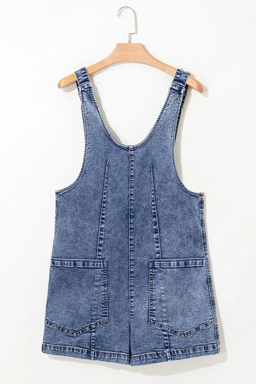 U Neck Patched Pocket Denim Overalls – Medium for Shopify Collective (7 view)