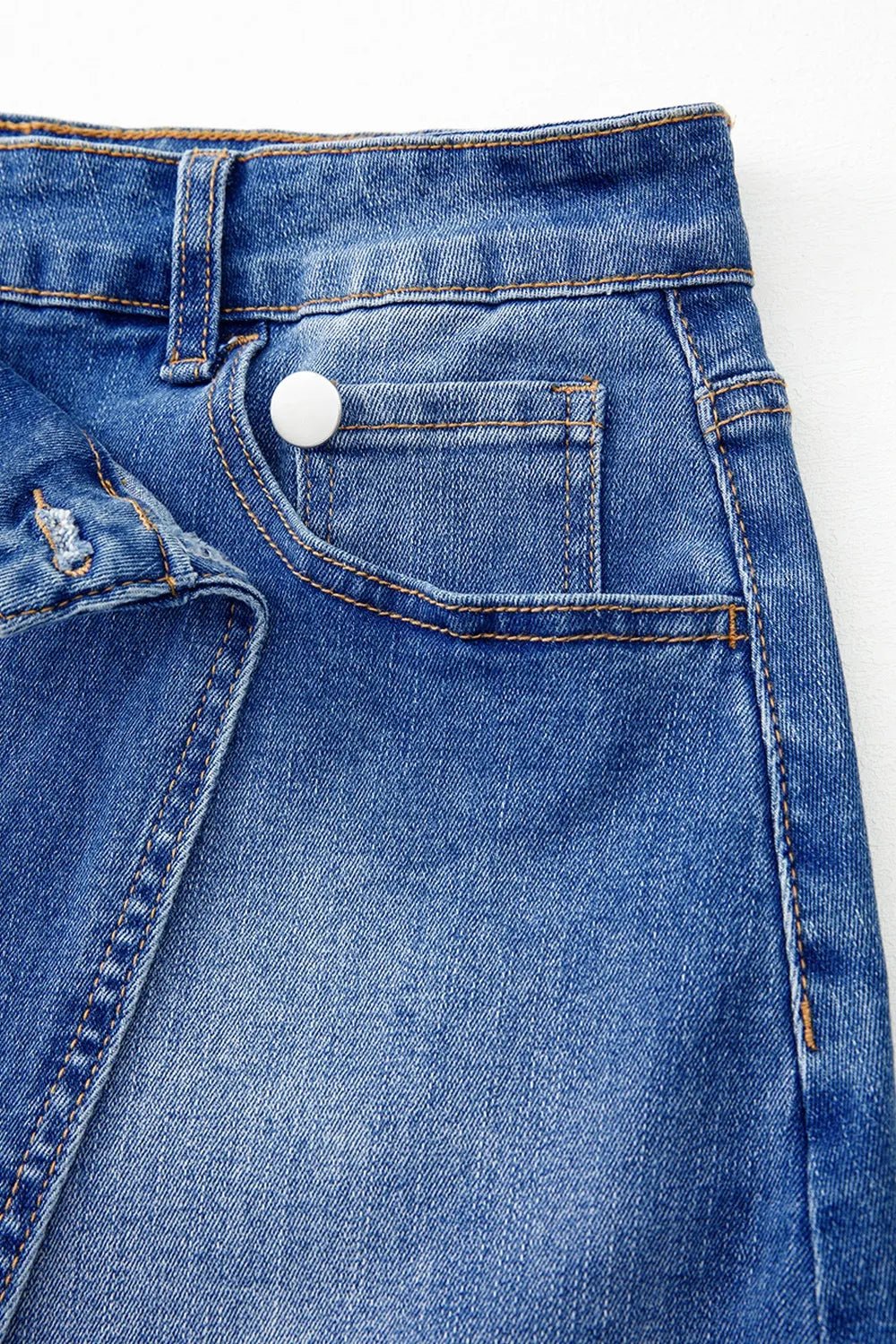 Wrapped Crossed Waist Denim Mini Skirt – Medium for Shopify Collective (6 view)