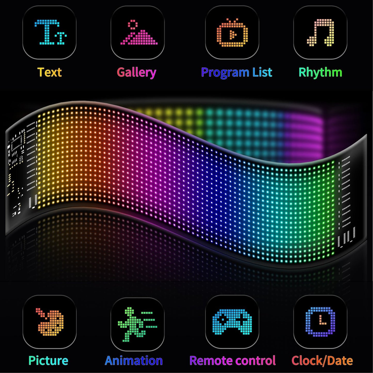 14 Inch Programmable Pixel Panel – Scrollable LED Display – electrioncs by Sbrtnhomes