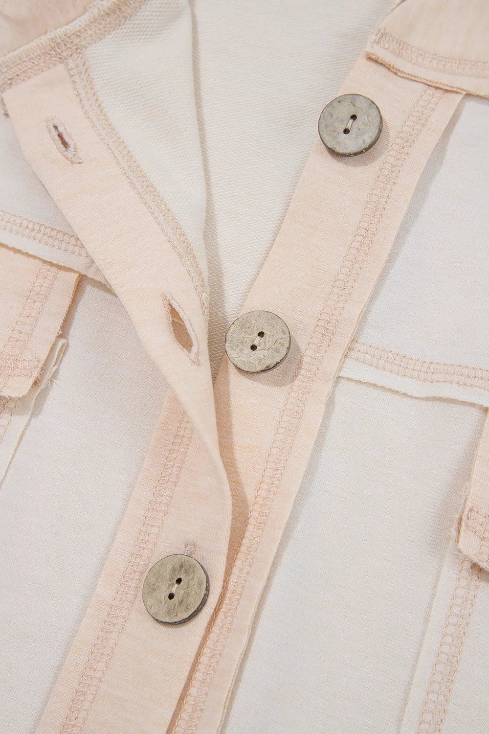 Pocket Front Short Sleeve Wide Leg Jumpsuit – Beige for Shopify Collective (10 view)