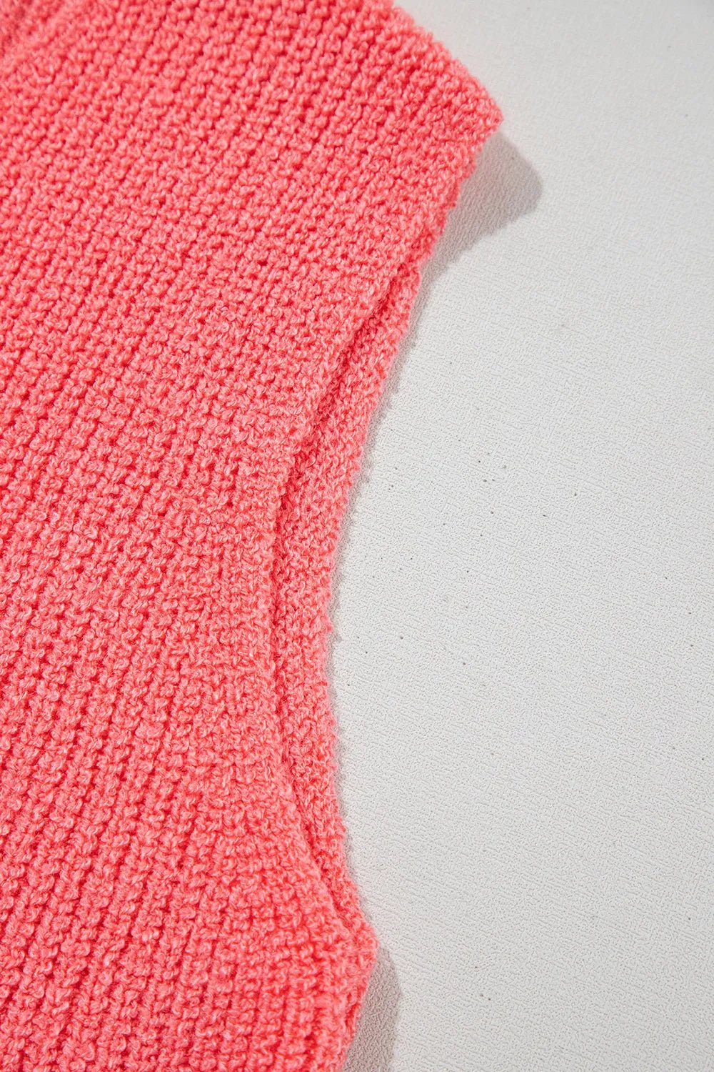 Double Tie V Neck Sweater Vest – Burnt Coral for Shopify Collective (11 view)