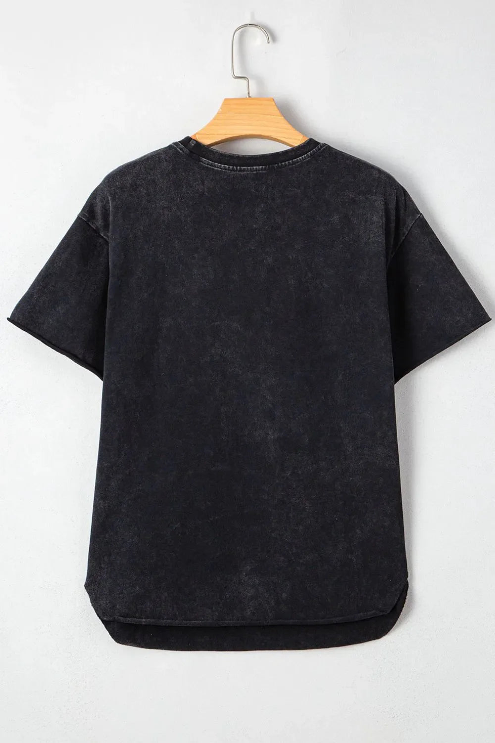 Western HOWDY Steer Head Print Side Slits Loose Fit T Shirt – Black for Shopify Collective (4 view)