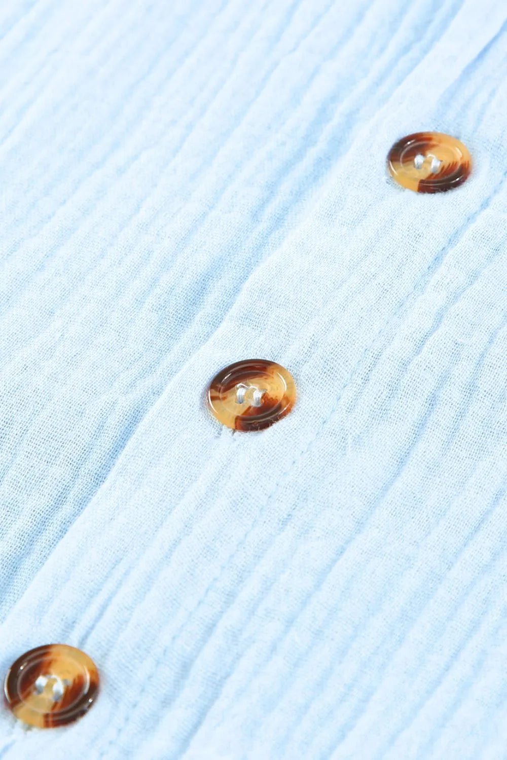 Button Down Short Sleeve Midi Shirt Dress – Light Blue for Shopify Collective (13 view)