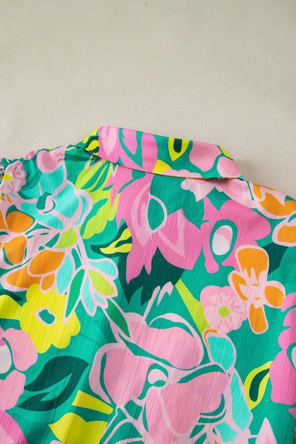Button Down Floral Puff Sleeve Babydoll Dress – Strawberry for Shopify Collective (13 view)