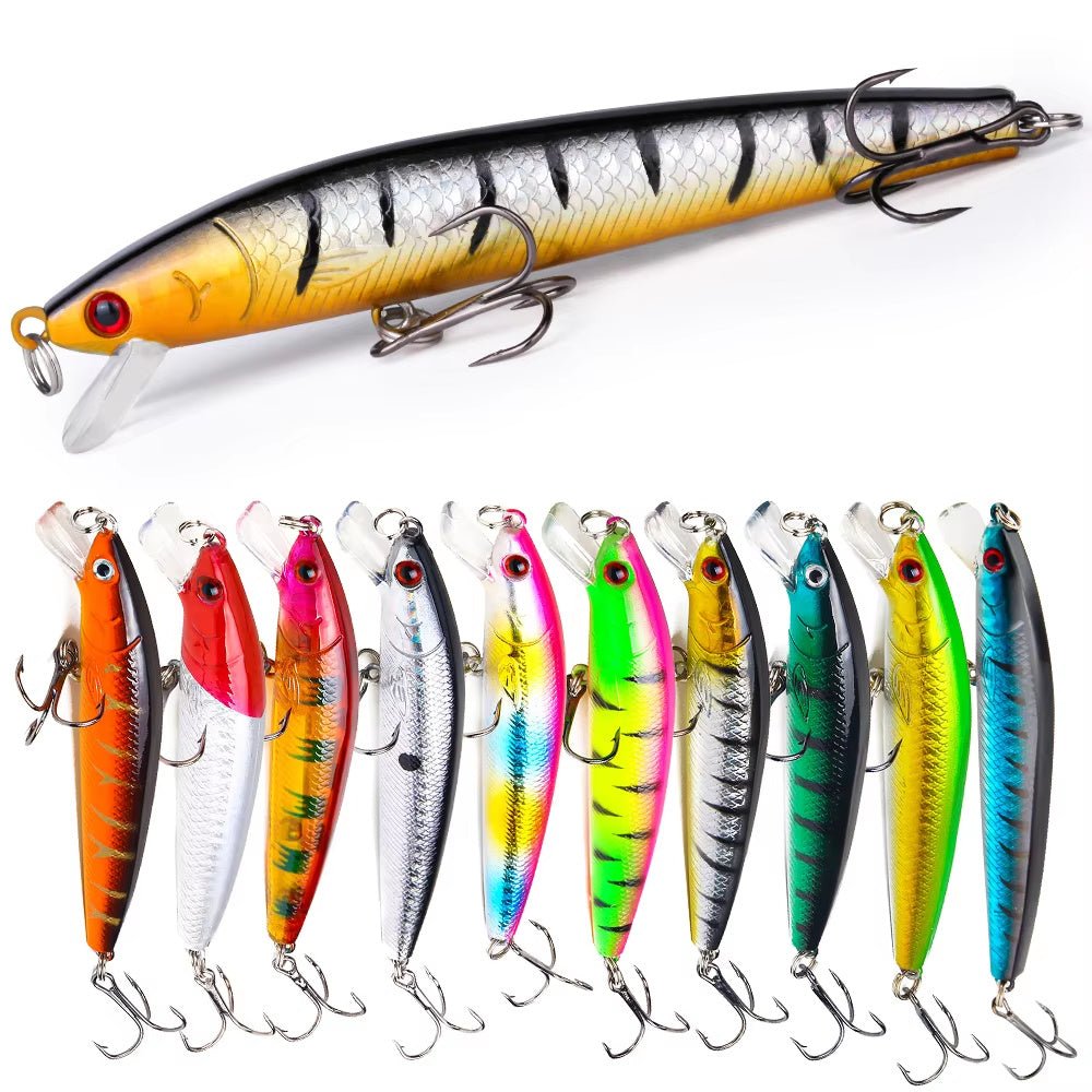22pc Lure Kit – Hard & Soft Baits, Popper, Minnow, Frog, – Fishing Gear by SbrTnHomes
