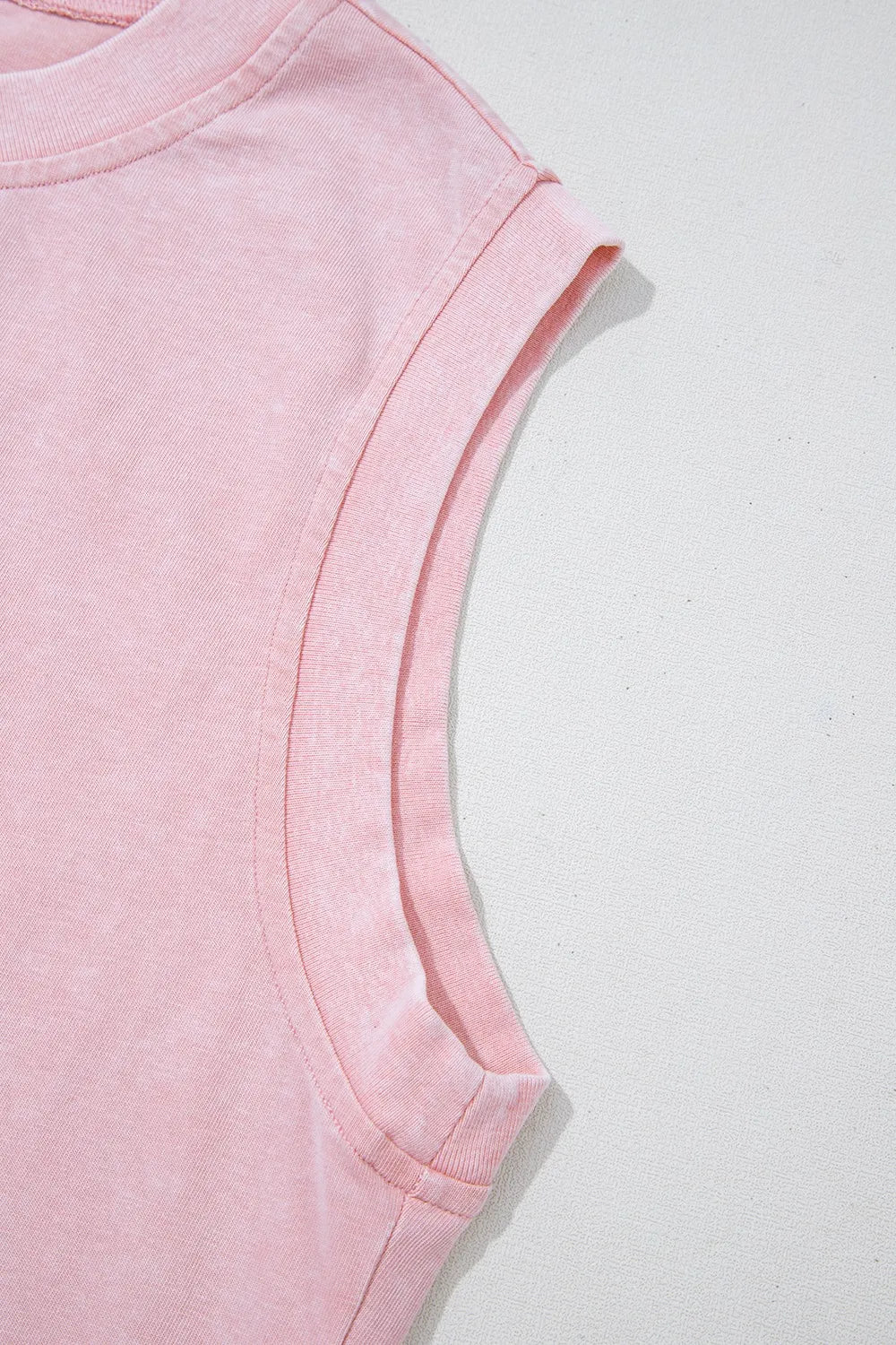 Mineral Wash Cotton Tank Top and Slit Skort Set – Blush Pink for Shopify Collective (13 view)