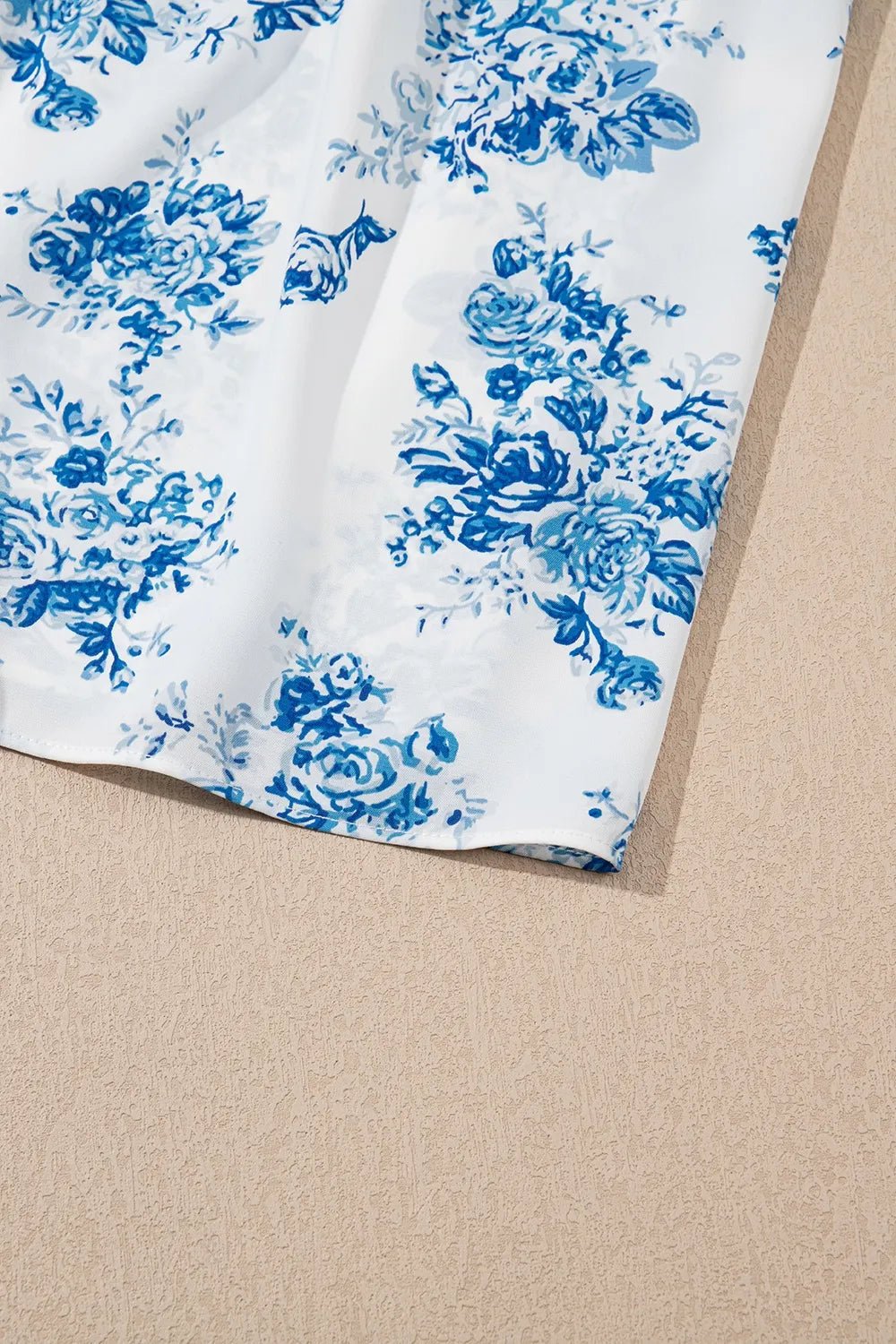 Printed Tie Shoulder Dress – Light Blue for Shopify Collective (8 view)