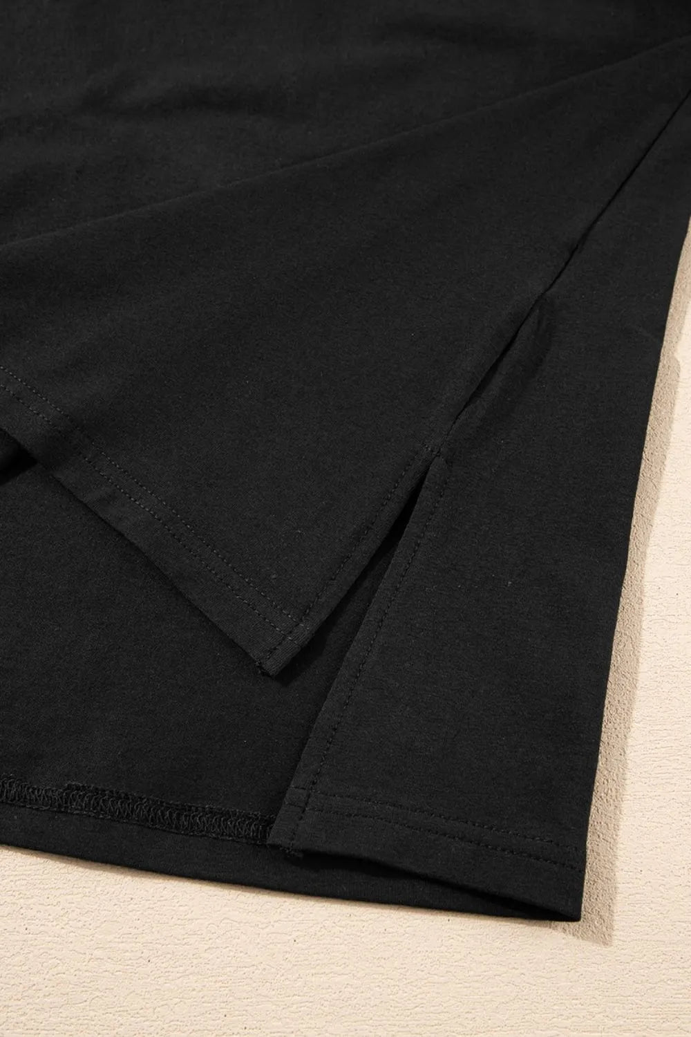 Loose Half Sleeve Hi Low Hem T Shirt – Black for Best Sellers (24 view)