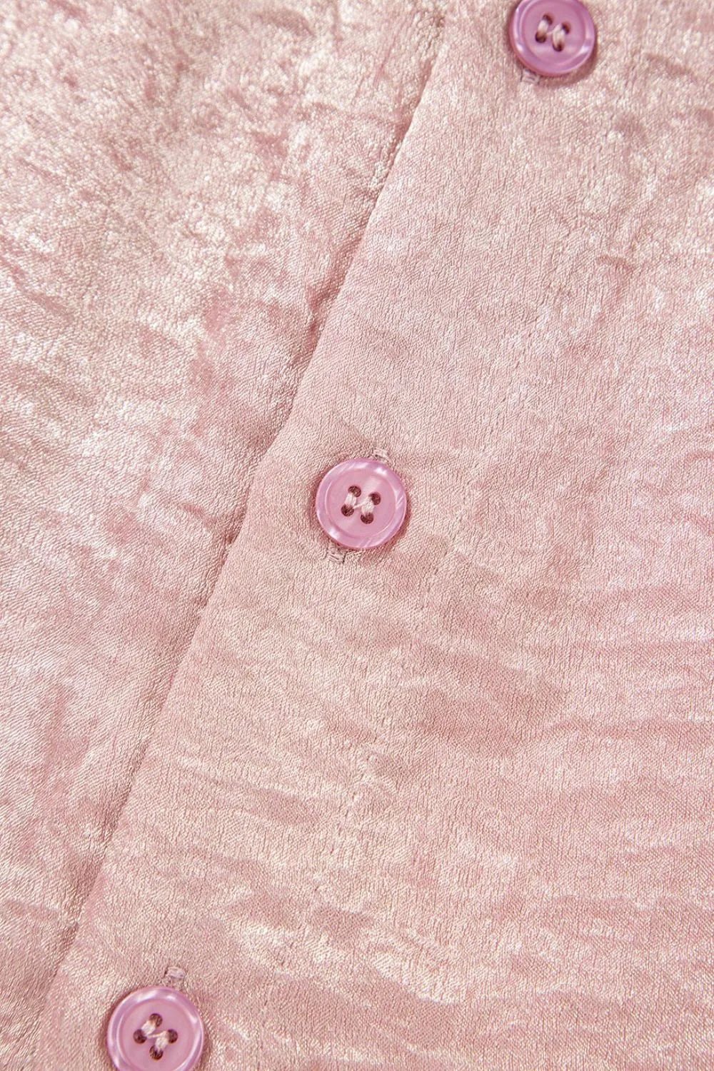 Button Down Short Sleeve Shirt – Pale Blush for Shopify Collective (7 view)