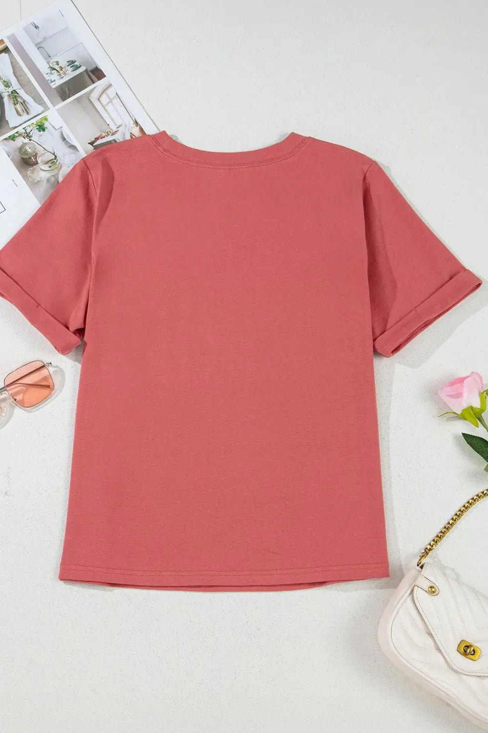 Mineral Nashville Music City Graphic Retro T-Shirt – Burnt Coral for Shopify Collective (5 view)