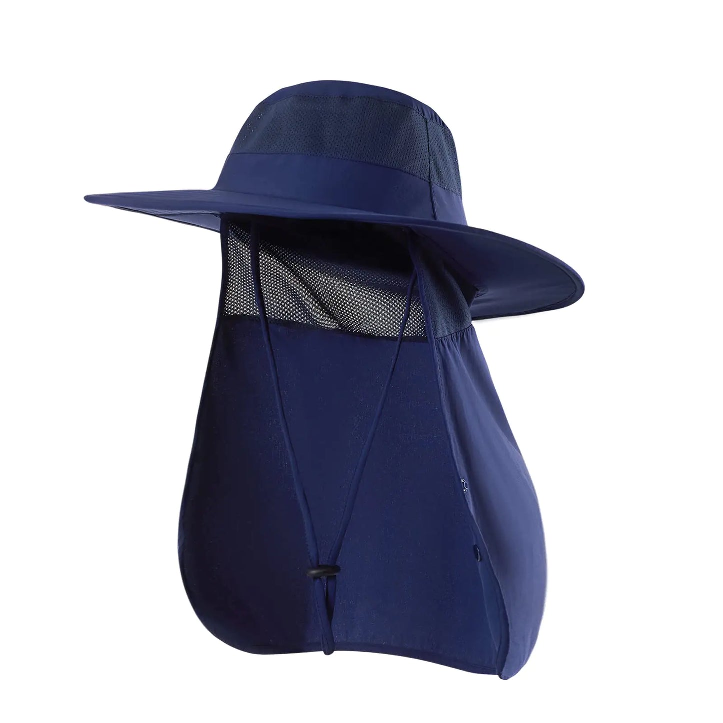 Sclzoed Fishing Hat – UPF 50+ Sun Hat with Neck Flap for – Navy Blue Apparel by SbrTnHomes