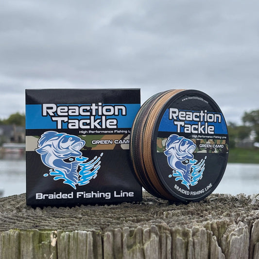 Reaction Tackle Braided Fishing Line - Green Camo - RM Outpost