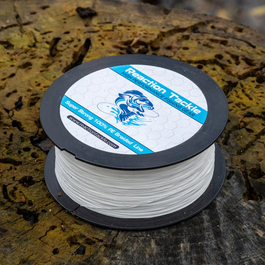 Reaction Tackle Braided Fishing Line - White - RM Outpost