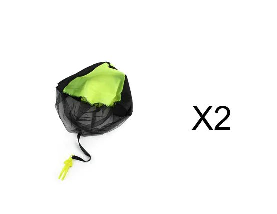Parachute Toy for Kids – Hand Powered Outdoor Soldier Play | – Green 2pcs Toys for Active Play (13 view)
