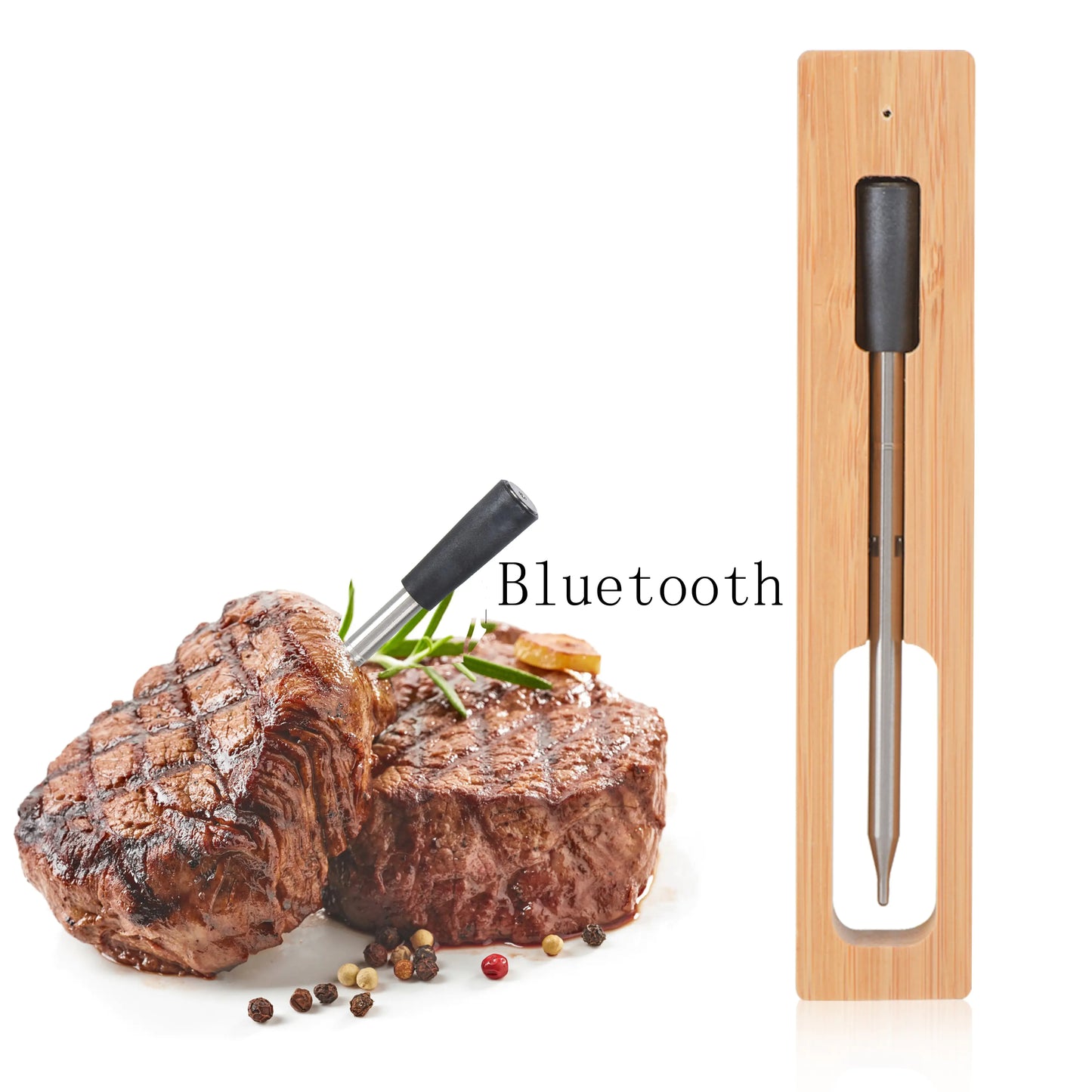Wireless - Kitchen - Food - Thermometer | Shop Sbrtn Homes – Black for cooking (5 view)