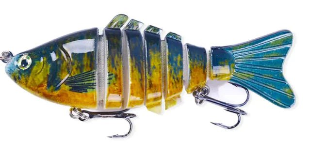 10cm Multi Section Fish Lure – Realistic Hard Bait for – Color(5 Colors) Fishing Gear by SbrTnHomes