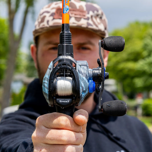 Reaction Tackle Baitcasting Fishing Reel- StreamX Edition- 7.5:1 gear ratio - NEW - RM Outpost