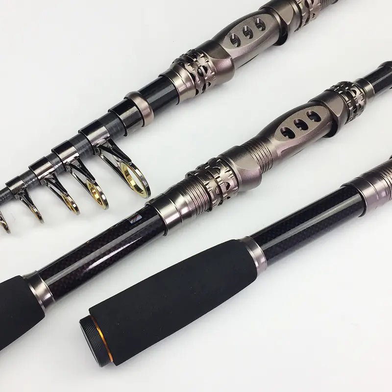 Retractable Carbon Fishing Rod – Lightweight Telescopic Pole – 1.8 Fishing Gear by SbrTnHomes