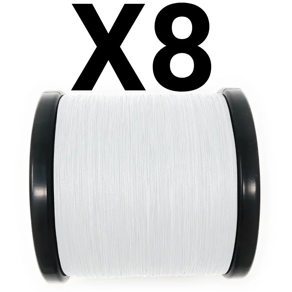 Reaction Tackle X8 Braided Fishing Line - NO FADE White 8 Strand - NEW - RM Outpost