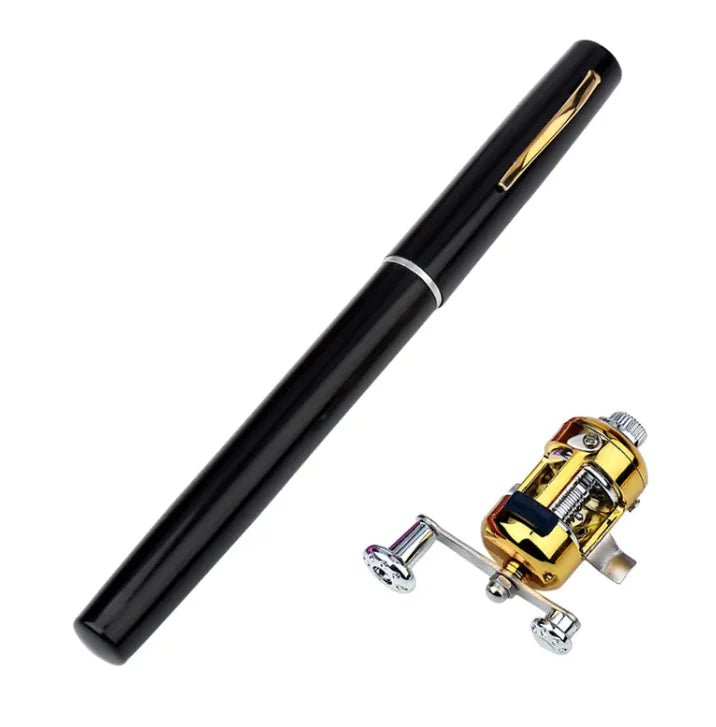 Pen Style Mini Fishing Rod – Compact Aluminum Pocket Rod for – Blue Fishing Gear by SbrTnHomes