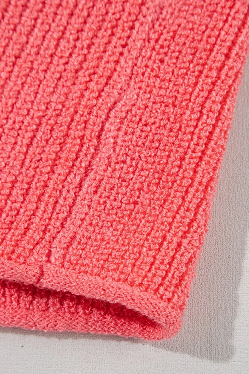 Double Tie V Neck Sweater Vest – Burnt Coral for Shopify Collective (12 view)
