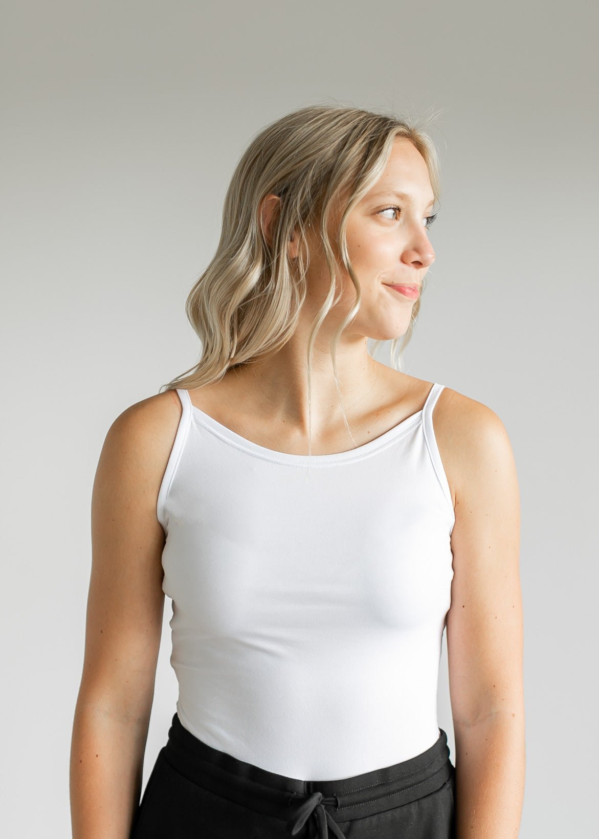 Adjustable Layering Cami – White IC Tops for glowup (10 view)