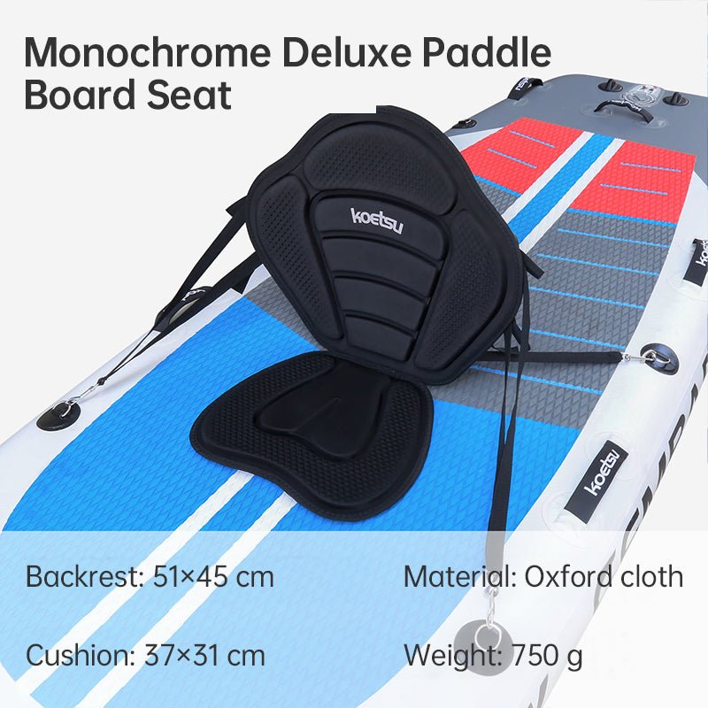 Adjustable Padded Kayak & SUP Seat with Backrest – EVA Foam, 600D Oxford | Canoes, Rafts & Fishing – Single - color Luxury Paddle Board Seat Accessories for adjustable seat (3 view)