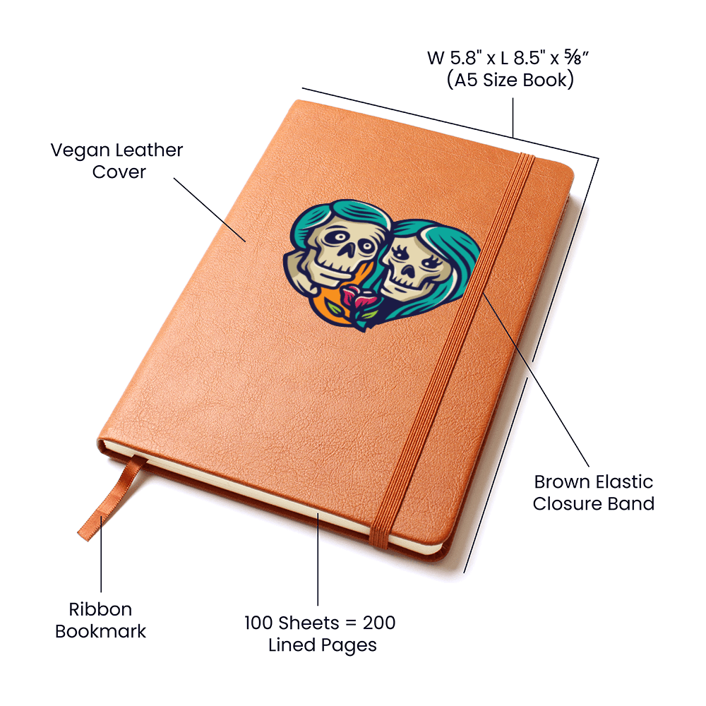 Sacred Heart Notebook Day of the Dead inspired couple | – Graphic Journal Miscellaneous by ShineOn Fulfillment