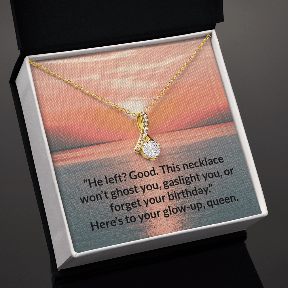 Glow - Up Mode: Activated – Alluring Beauty Necklace – 18K Yellow Gold Finish Jewelry for C30084TG (4 view)