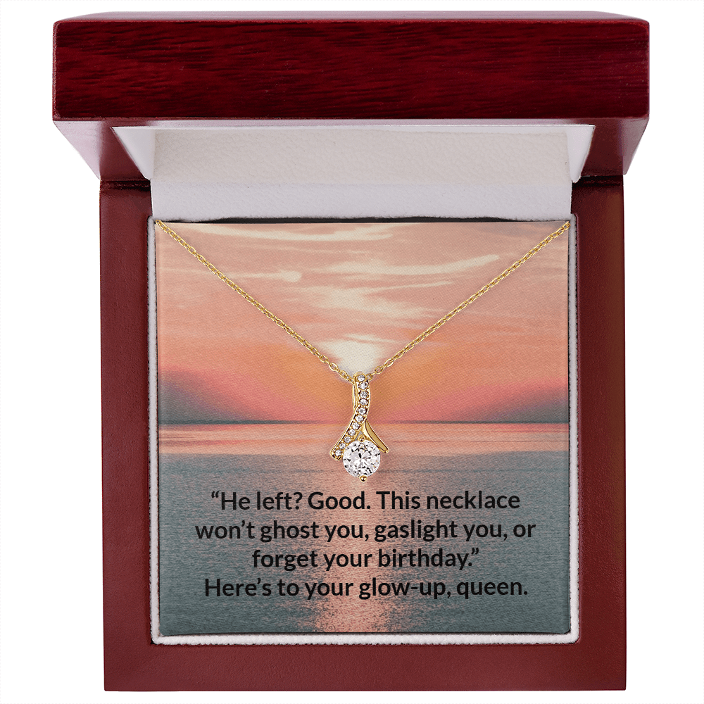 Glow - Up Mode: Activated – Alluring Beauty Necklace – 18K Yellow Gold Finish Jewelry for C30084TG (6 view)