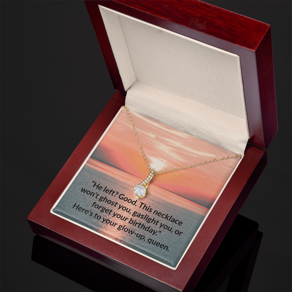 Glow - Up Mode: Activated – Alluring Beauty Necklace – 18K Yellow Gold Finish Jewelry for C30084TG (7 view)
