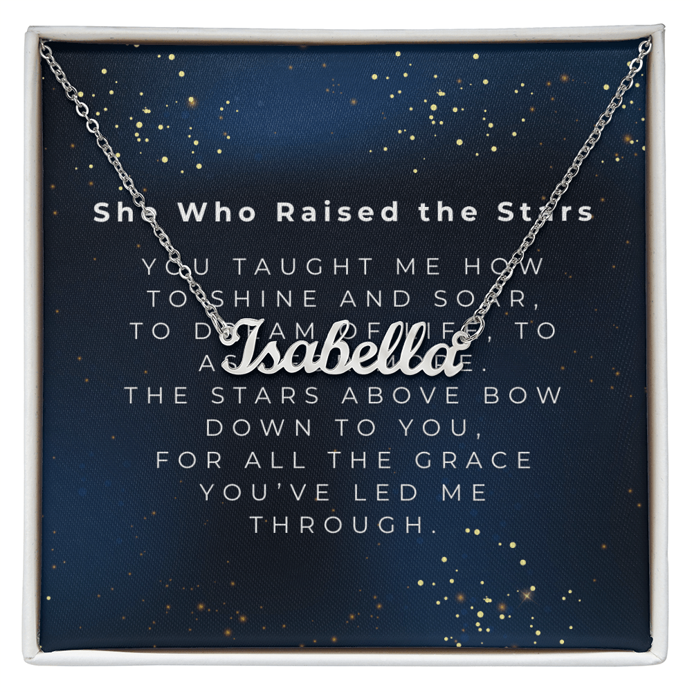 Custom Name Necklace | Shop Sbrtn Homes – Polished Stainless Steel Jewelry for A1315T (1 view)