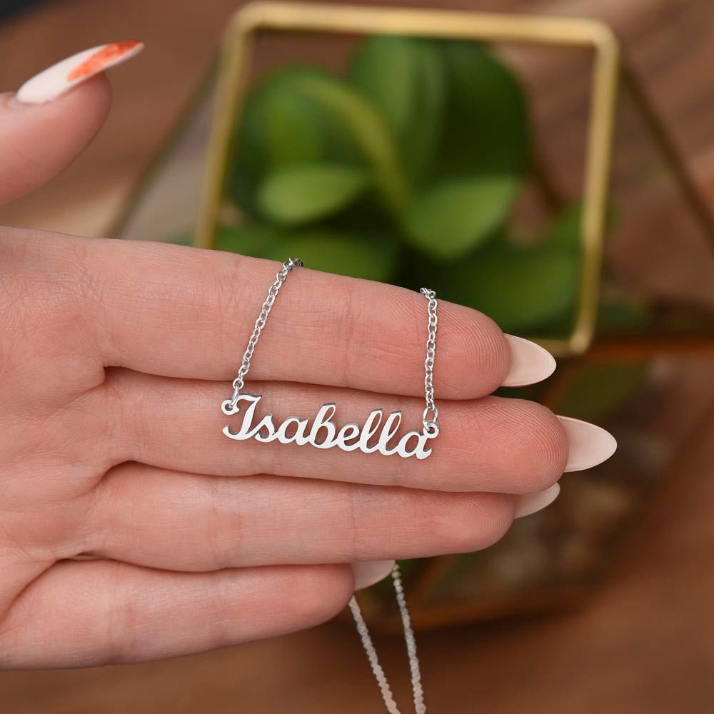 Custom Name Necklace | Shop Sbrtn Homes – 18k Yellow Gold Finish Jewelry for A1315T (11 view)