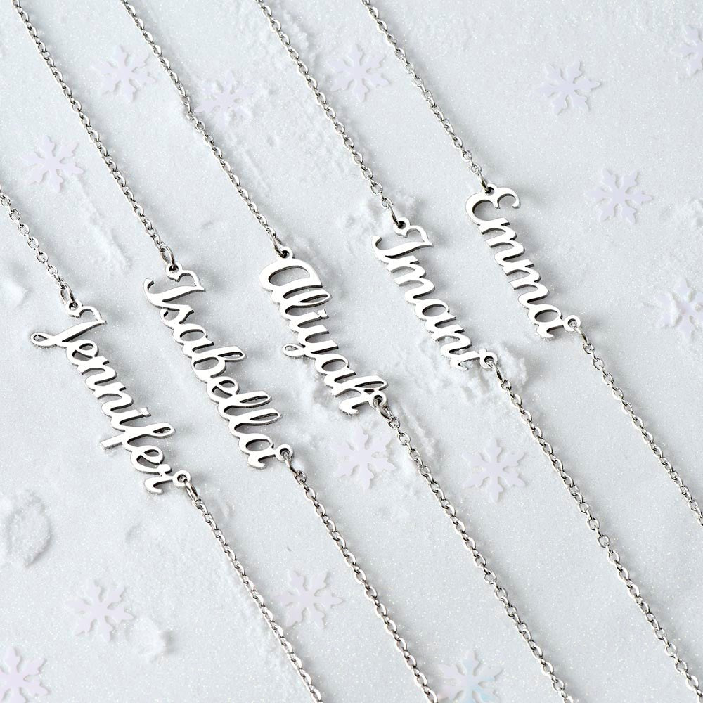 Custom Name Necklace | Shop Sbrtn Homes – 18k Yellow Gold Finish Jewelry for A1315T (12 view)