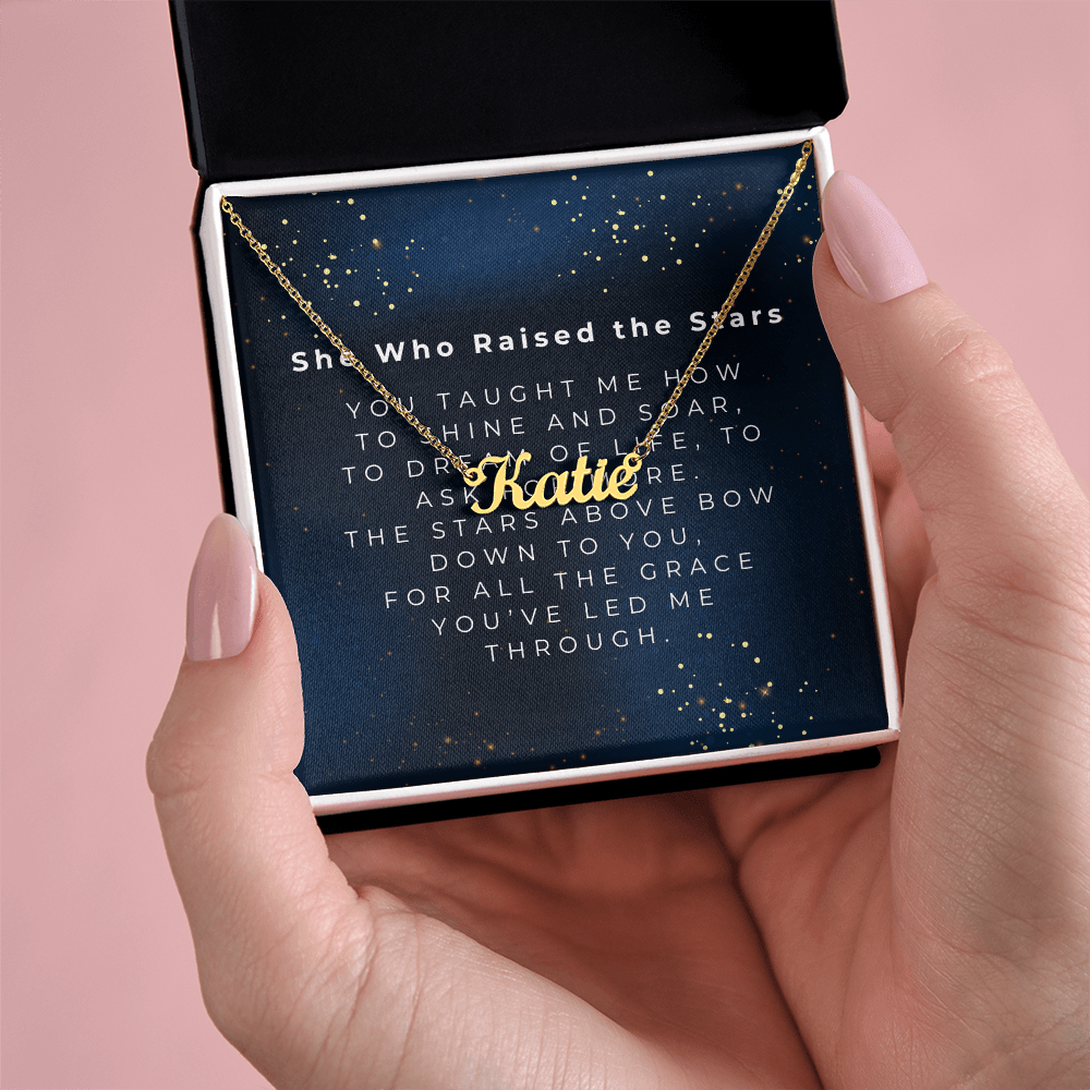 Custom Name Necklace | Shop Sbrtn Homes – 18k Yellow Gold Finish Jewelry for A1315T (6 view)