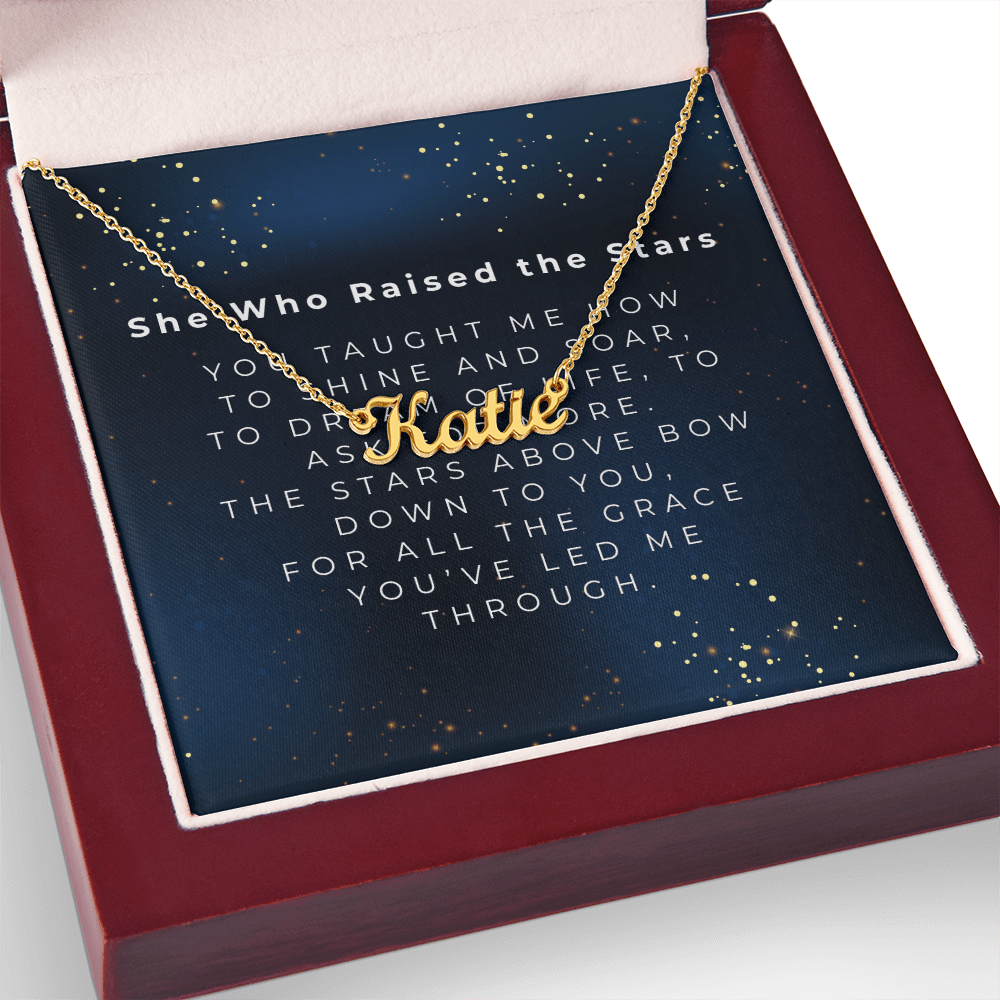 Custom Name Necklace | Shop Sbrtn Homes – 18k Yellow Gold Finish Jewelry for A1315T (14 view)