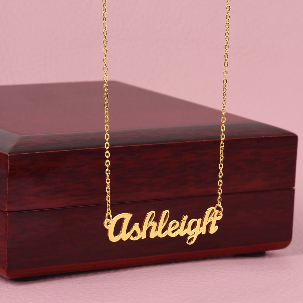 Custom Name Necklace | Shop Sbrtn Homes – 18k Yellow Gold Finish Jewelry for A1315T (13 view)